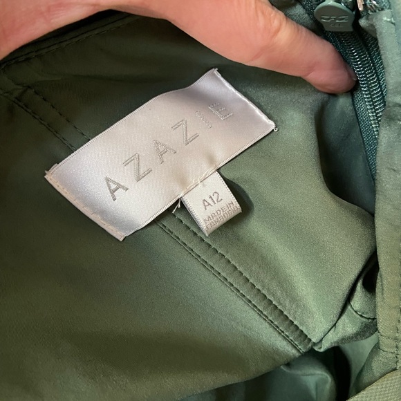 Azazie Dixie Dress in Eucalyptus - Picture 7 of 7